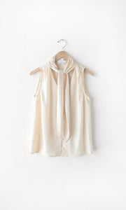 Willa Tie Neck Satin Top