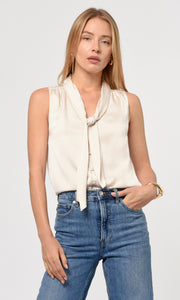 Willa Tie Neck Satin Top