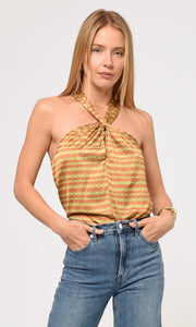 Lucinda Printed Halter Top