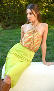 Lucinda Printed Halter Top