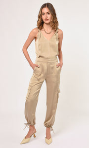 Kassi Shoulder Knot Satin Top
