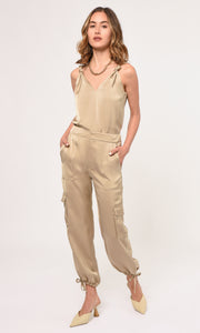 Kassi Shoulder Knot Satin Top
