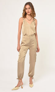 Kassi Shoulder Knot Satin Top