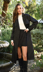 Tina Pleated Trench Coat