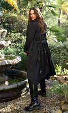 Tina Pleated Trench Coat