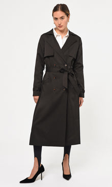 Tina Pleated Trench Coat