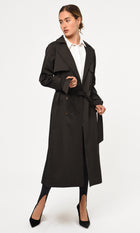 Tina Pleated Trench Coat