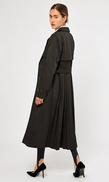 Tina Pleated Trench Coat