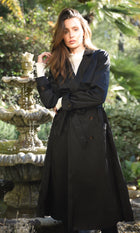 Tina Pleated Trench Coat