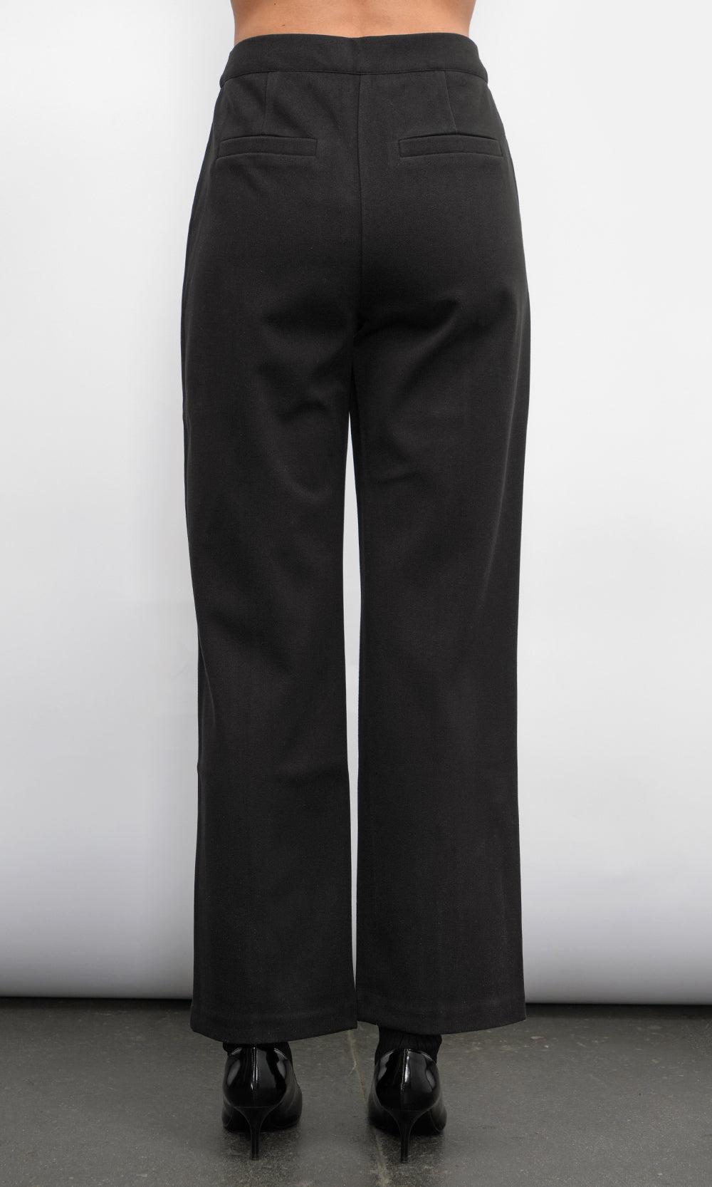 Augustine Brushed High Waist Straight Trouser