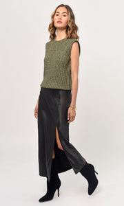 Yale Melange Sweater Knit Top