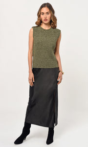 Yale Melange Sweater Knit Top