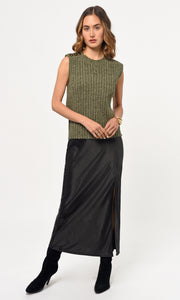 Yale Melange Sweater Knit Top