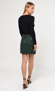 Bennie Beaded Mini Skirt
