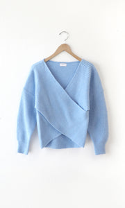 Rina Cross Front Cozy Sweater