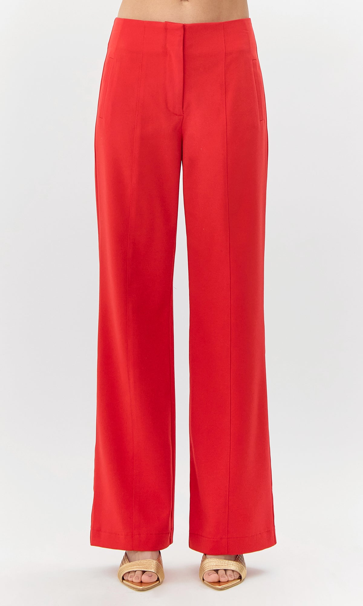 Selene High Waist Front Seam Trousers