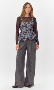 Noelle Jacquard Bubble Top