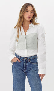 Nora Smocked Linen Shirt