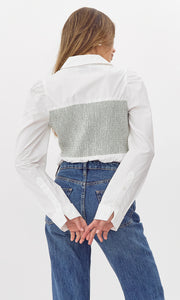 Nora Smocked Linen Shirt