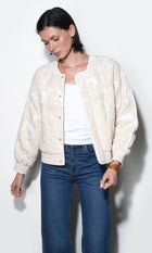 Micah Embroidered Quilted Bomber Jacket