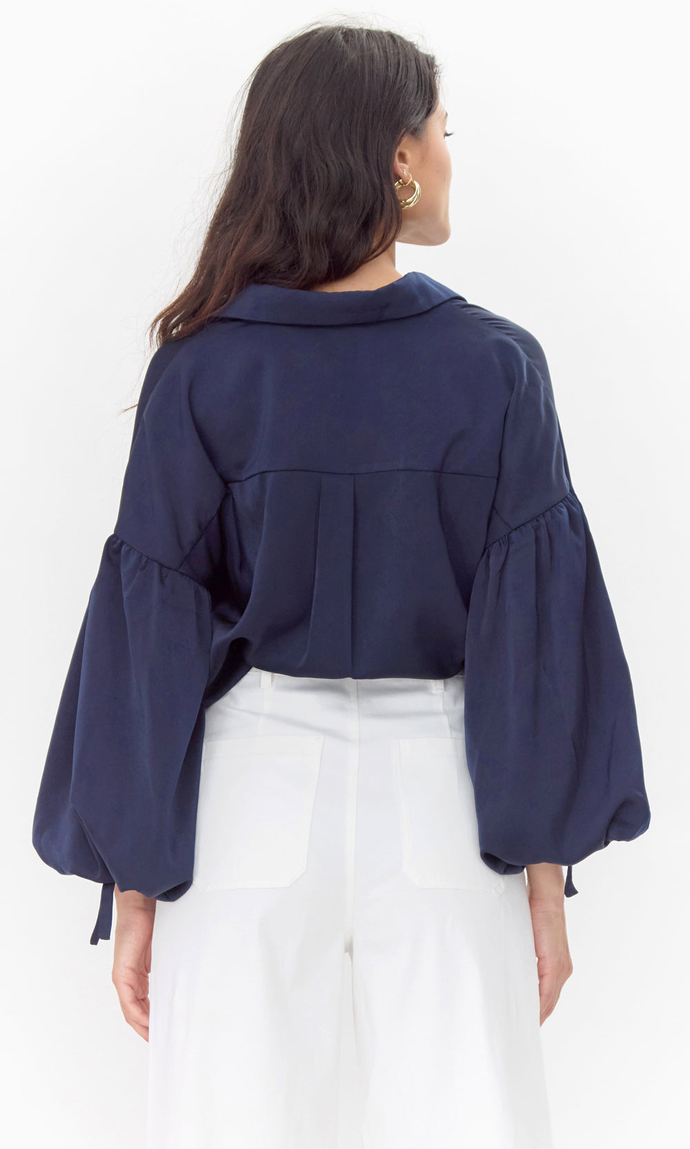 Brianna Balloon Sleeve Shirt | Greylin Collection