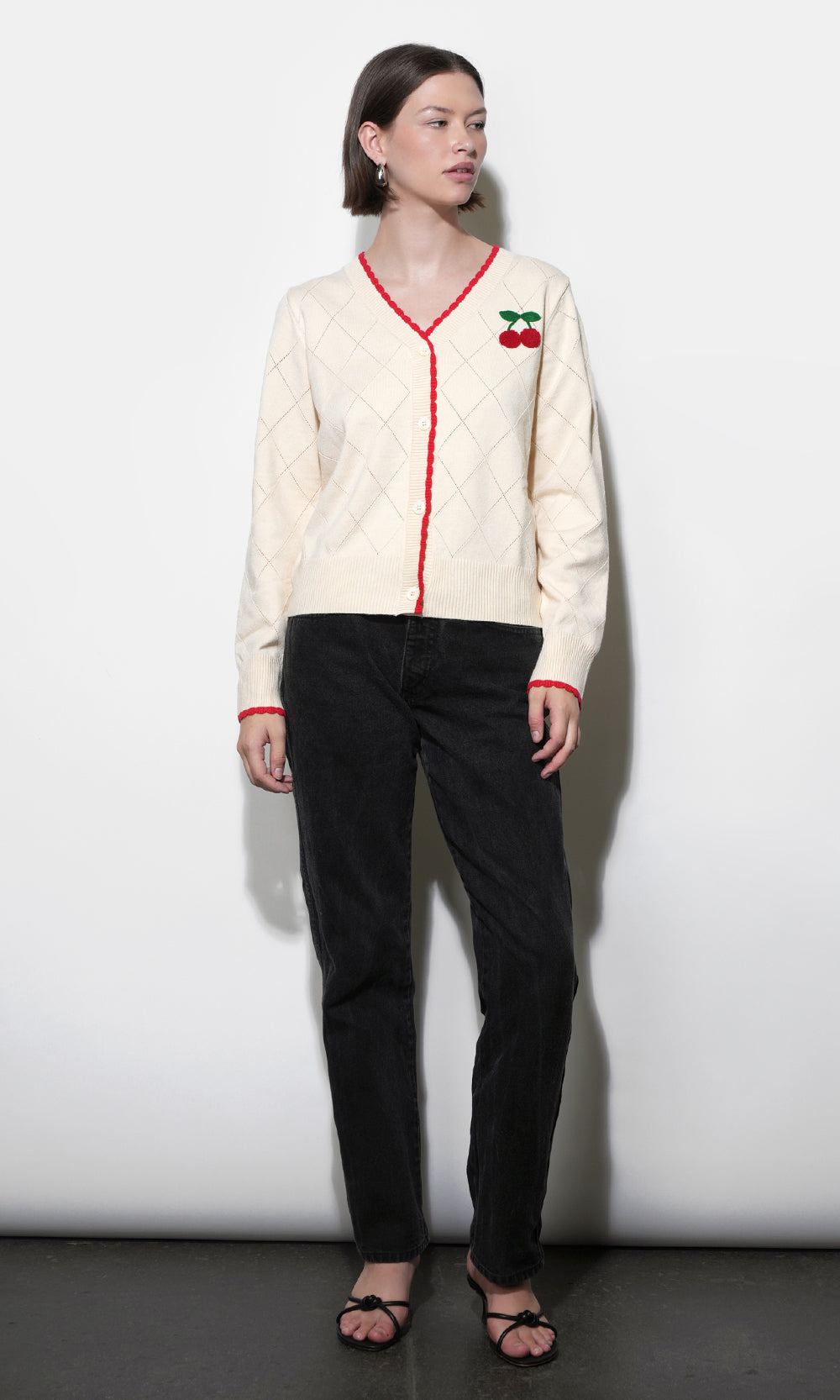 Cherry Knit Cardigan