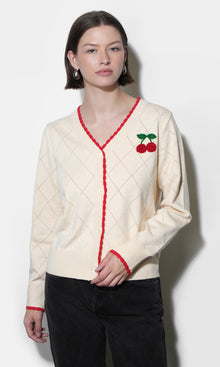 Cherry Knit Cardigan