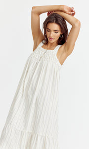Noulla Smocked Tank Midi Dress