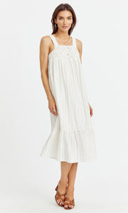Noulla Smocked Tank Midi Dress