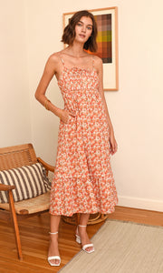 Jalin Stappy Cotton Midi Dress