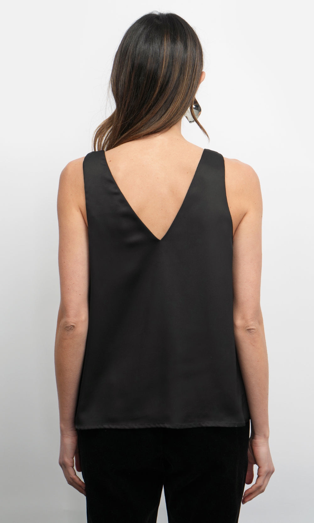 Kassi Shoulder Knot Satin Top | Greylin Collection