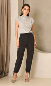 Arieta Sleeveless Funnel Knit Top