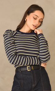 Wally Stripe Knit Top