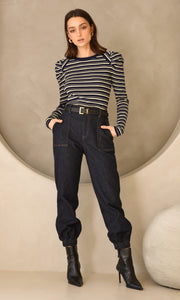 Wally Stripe Knit Top