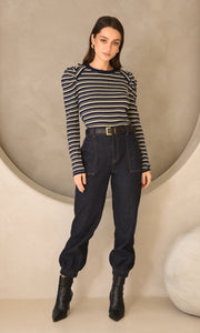 Wally Stripe Knit Top