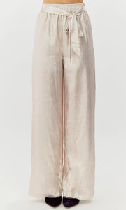 Elysa Metallic Wide Leg Pant