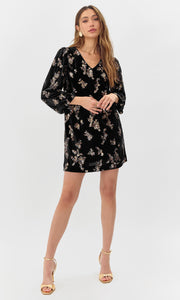 Helena Velvet Sequin Mini Dress