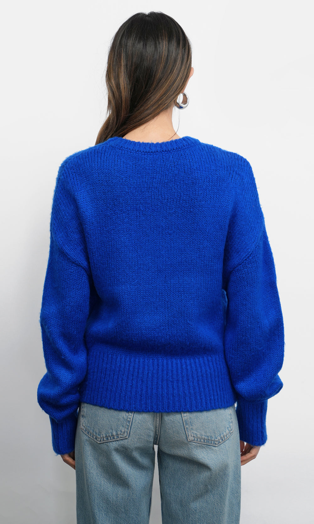 bibiy EFFIE PUFF KNIT ブルー EFFIE PUFF KNIT/155cm/着用サイズF｜Bibiy.