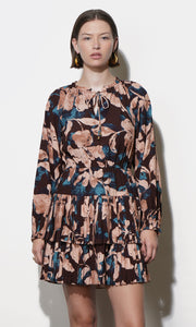 Astrid Floral Pleated Mini Dress