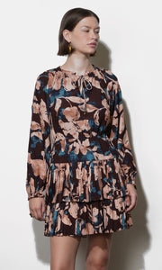 Astrid Floral Pleated Mini Dress