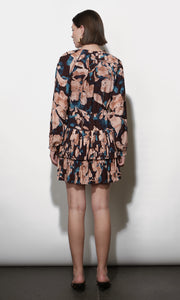 Astrid Floral Pleated Mini Dress