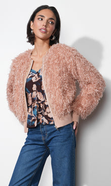 Imani Shaggy Rib Hem Jacket