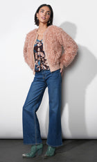 Imani Shaggy Rib Hem Jacket