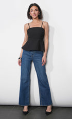 Everly Textured Jacquard Babydoll Cami W/ Bow