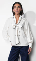 Shai Tie Neck Blouse
