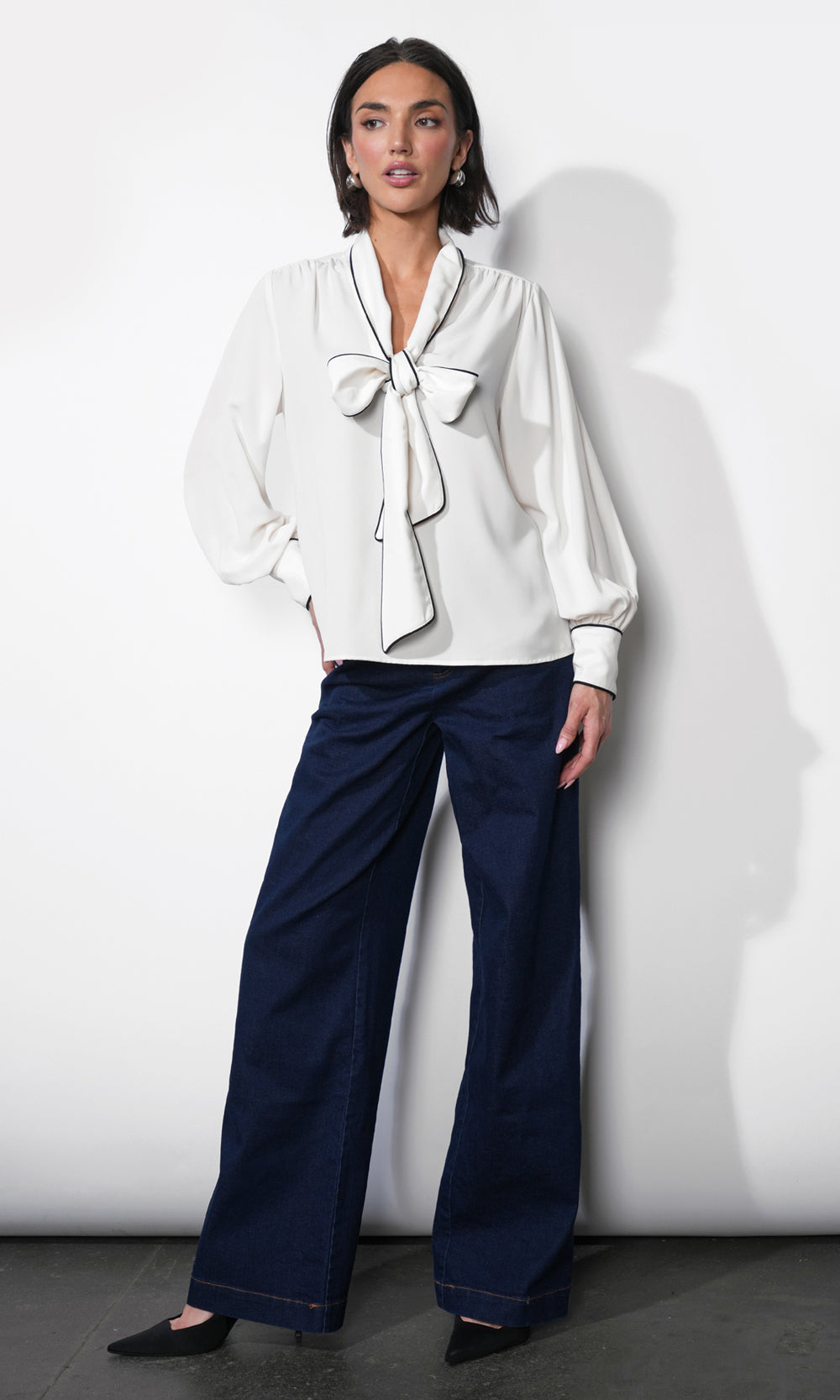 Shai Tie Neck Blouse