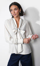 Shai Tie Neck Blouse