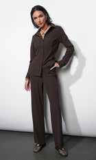 Quinn Rib Knit Pull Up Pant