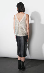 Emery Faux Leather Pencil Skirt