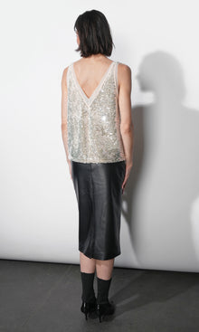 Emery Faux Leather Pencil Skirt